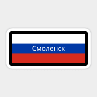 Smolensk City in Russian Flag Sticker